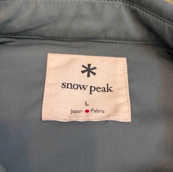 Snow Peak Flexible Insulated Cardigan Blue Green Men's Size Large - Picture 3 of 9
